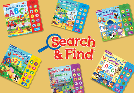 Collection of Kidsbooks Publishing brand books, "Search & Find"